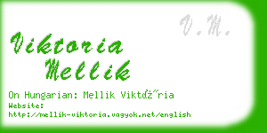 viktoria mellik business card